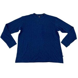 GAP | Men's  Long Sleeve Top | 100% Cotton | Breathable | Navy Blue | XXLarge